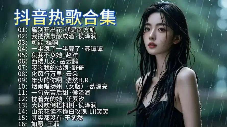 抖音最新热门歌曲-2024抖音精选爆款全网流行热门歌曲合集下载
